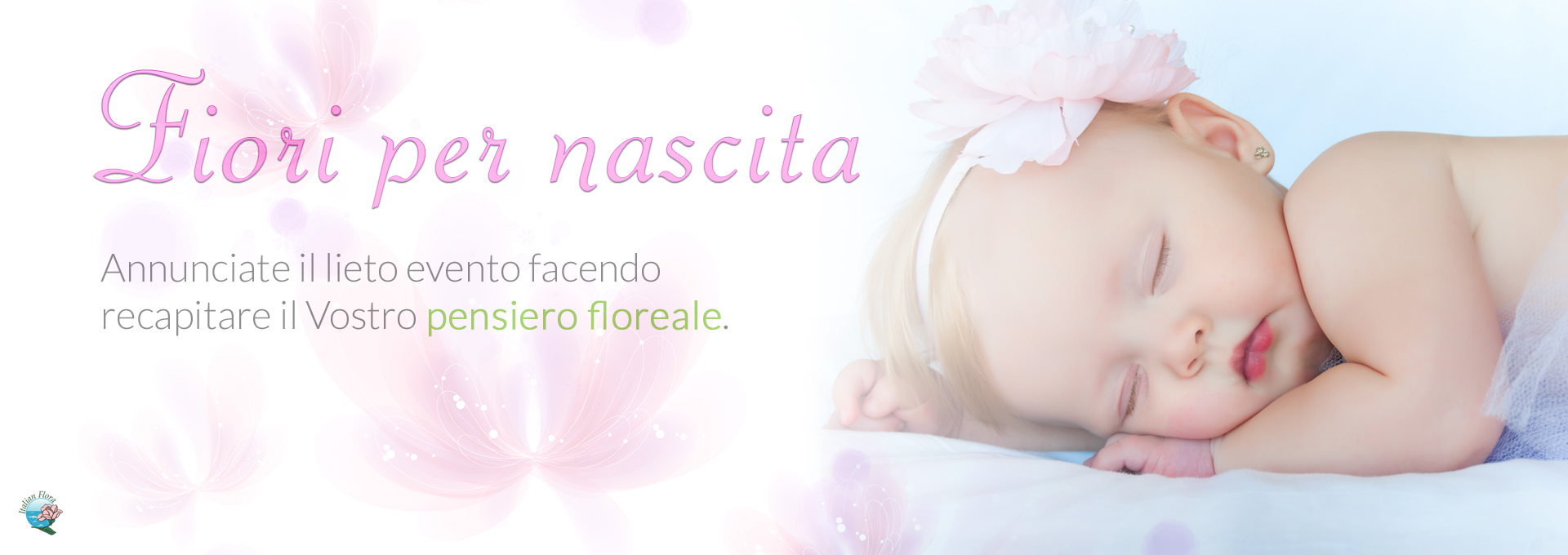 omaggi floreali per la nascita